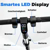 Elektroscooter Schwarz Für Kinder Alter 10-16 mit LED,  Produktbild-Vorschau 5