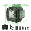 A 3D cross-line laser level with accessories, displayed against a white background. Anteprima dell’immagine prodotto