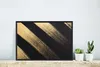 MuchoWow® MuchoWow® Gerahmtes Poster Goldene Farbstreifen Produktbild-Vorschau 5