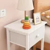 Table de chevet avec tiroir, étagère, commode et armoire, Voir les images du produit 7