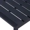 vidaXL Banc de jardin 120,5 cm Plateau PS Noir Voir les images du produit 3