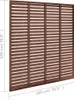 A brown wooden slatted fence panel with dimensions indicated. Náhľad obrázku produktu