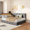 Polsterbett 140x200cm mit RGB LED und USB-C Ladestation, Produktbild-Vorschau 2