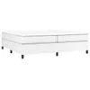 vidaXL Telaio letto a molle bianche 200x200 cm in Pelle Anteprima dell’immagine prodotto 1