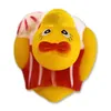 Gummiente als Cheerleader "rotes Trikot" - ca. 5 cm Produktbild-Vorschau 4