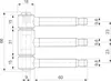 SFS Einbohrband (Steckband) 3-teilig, ø 18mm Höhe 61 mm Produktbild-Vorschau 2