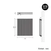 SONNI Radiateur à tubes horizontaux, à double couche, Voir les images du produit 10