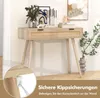 COSTWAY rattanowa konsola z wysuwaną szufladą, stolik Podgląd zdjęcia produktu 8
