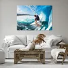 Bild auf Leinwand - Leinwandbild - Surfen Surfer Ozean Produktbild-Vorschau 6