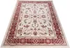 A rectangular rug with a classic floral pattern in cream, red, and beige tones, displayed on a white background. Náhľad obrázku produktu