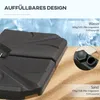 Basisgewichte für Sonnenschirmständer, mit Wasser und Sand Produktbild-Vorschau 5