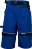 A pair of blue work shorts with black accents and a black belt. Produktbild-Vorschau