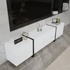 MODFU Mobiletto TV moderno basso con LED e lucido, Anteprima dell’immagine prodotto 4