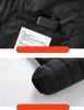 21 zón USB vyhřívaná zimní bunda teplá černá dlouhá XXL Náhled obrázku produktu 12