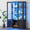 BROTTAR Anzeigeschrank mit Glastüren mit LED -Leuchten, Produktbild-Vorschau 1