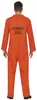 Dieb Halloween Kostüm Gefängnis Outfit Sträfling Orange Produktbild-Vorschau 3