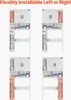 Four variations of a white bathroom storage cabinet designed to fit over a toilet, with some shelves highlighted in pink. Náhled obrázku produktu