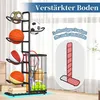 Ball Aufbewahrung – Stehende Ballhalterung aus Stahl für Produktbild-Vorschau 3