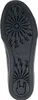 The sole of a black sneaker is shown from an underneath view. Produktbild-Vorschau