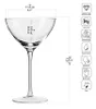 KROSNO Martinigläser Set 245ml – 6er Set Cocktailgläser Produktbild-Vorschau 3