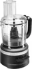 A black KitchenAid food processor with a clear bowl and lid, shown from a diagonal angle. Náhled obrázku produktu