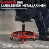 ACXIN Werkplaatsstoel met metalen frame, in hoogte Productafbeelding-voorbeeld 5