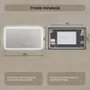Prostokątne lustro łazienkowe z oświetleniem LED 100x70 cm, Podgląd zdjęcia produktu 6