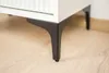 lot de 4 pieds de meuble Anker Noir Mat 13 cm - Des pieds Voir les images du produit 8