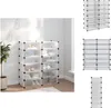 vidaXL Schuhregal Transparent 94,5x36,5x106 cm PP -  Produktbild-Vorschau 1