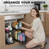 Küchen Organizer - 2 Stück Unter Waschbecken Regal Produktbild-Vorschau 3