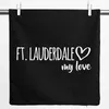 Huuraa Kissenbezug Ft. Lauderdale my love 40x40cm Black Produktbild-Vorschau 1