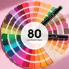 Marker Set, 80 Farben Alkoholmarker Set, Graffiti Pen Set, Produktbild-Vorschau 2