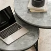 HOMCOM Couchtisch rund 2er Set Stapelbarer Wohnzimmertisch Produktbild-Vorschau 9
