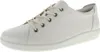 A white leather Ecco sneaker is shown from a side angle against a white background. Náhled obrázku produktu