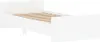 vidaXL Postel White 90x190 cm Dřevěný materiál Náhled obrázku produktu 3