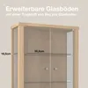 K-Möbel Hängevitrine Glas in Buche (80x60x25 cm) mit 2 Produktbild-Vorschau 5