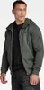 A man wearing a green hooded jacket and dark jeans. Produktbild-Vorschau