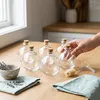Szklane butelki Relaxdays, zestaw 6 sztuk, korek, 260 ml, Podgląd zdjęcia produktu 5