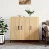 vidaXL Credenza rovere Sonoma 90x34x80 cm materiale a base Anteprima dell’immagine prodotto 1