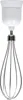 A close-up studio shot of a white and silver hand mixer attachment on a white background. Produktbild-Vorschau