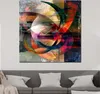 Abstrakt überlagerte bunte Kreise Leinwandbild Wandbild Produktbild-Vorschau 2