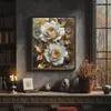 Malen nach Zahlen Erwachsene Blumen Rosen Gold 50x40 - 29 Produktbild-Vorschau 2