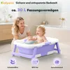 Faltbare Babybadewanne mit Temperaturanzeige & rutschfestem Produktbild-Vorschau 2