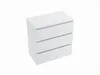 A white chest of drawers with three drawers is shown against a white background. Produktbild-Vorschau