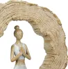Gilde Skulptur, rund, "Padmasana", Yogamotiv, Kunstharz, Anteprima dell’immagine prodotto 4