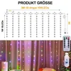 3x1M 100LEDs LED wróżki kurtyny kolorowe z 8 trybów i timer Podgląd zdjęcia produktu 4