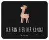 Mr. & Mrs. Panda Mouse Pad Lama König - Schwarz - Geschenk, Produktbild-Vorschau 1