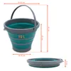 3.02 Faltbarer Eimer 10 Liter - ca. Ø 32 cm - Camping Eimer Produktbild-Vorschau 2