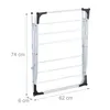 Séchoir à linge Relaxdays, pliable, 18 barres, 136 x 62 x Voir les images du produit 5