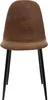 A single brown chair with black legs against a white background. Náhľad obrázku produktu